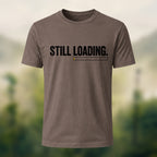 Minimal Loading Statement Premium Cotton T-Shirt Coffee