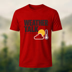 Laidback Weather Talk Soft Cotton T-Shirt Red
