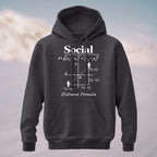 Cotton Made Geeky Social Distance Formula Hoodie Charcoal