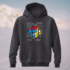 Cotton Made Vintage Math Formula Hoodie Charcoal