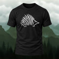 Minimal Modern Hedgehog Soft Cotton T-Shirt Black