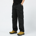 Classic Multi-Pocket Premium Cotton Pants Black