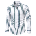 Modern Classic Vertical Striped Button-Down Shirt 01