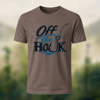 Vintage Fishing Hook Premium Cotton T-Shirt Coffee
