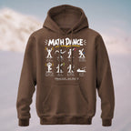 Cotton Made Geeky Math Dance Hoodie Coffee