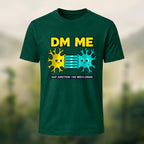 Geeky Neuron Print Premium Cotton T-Shirt Forest Green
