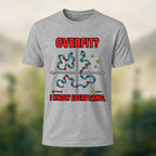 Overfit Print Casual Premium Cotton T-Shirt Heather Grey