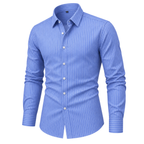 Modern Classic Vertical Striped Button-Down Shirt 03