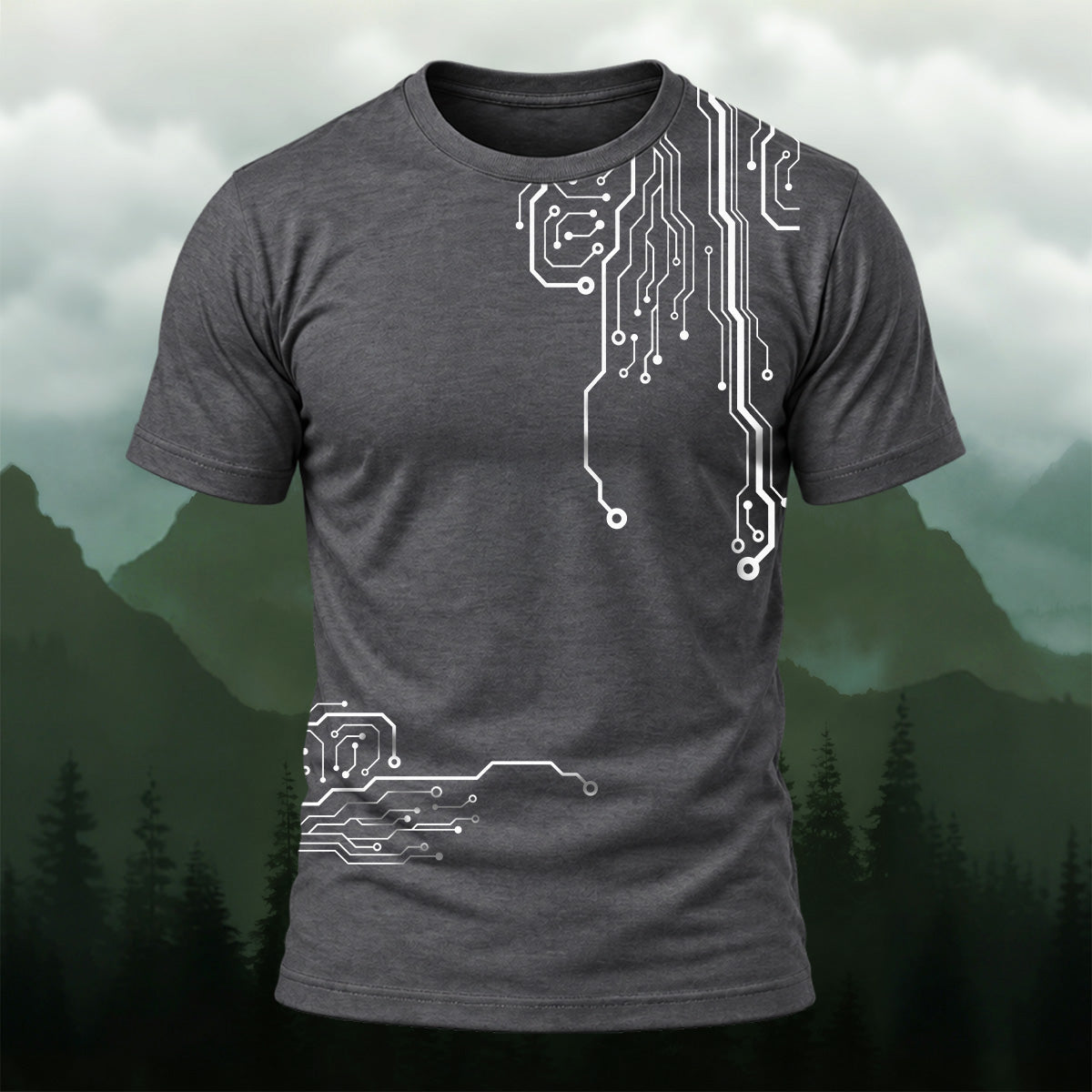 Modern Digital Circuits Casual T-Shirt Dkgy