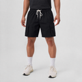 Lightweight Breathable Linen Utility Shorts Black