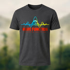 Ocean Waveform Premium Cotton T-Shirt Charcoal