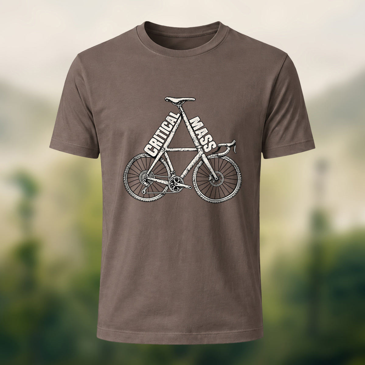 Vintage Critical Mass Premium Cotton T-Shirt Coffee