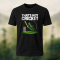 Humorous Cricket Pun Premium Cotton T-Shirt Black