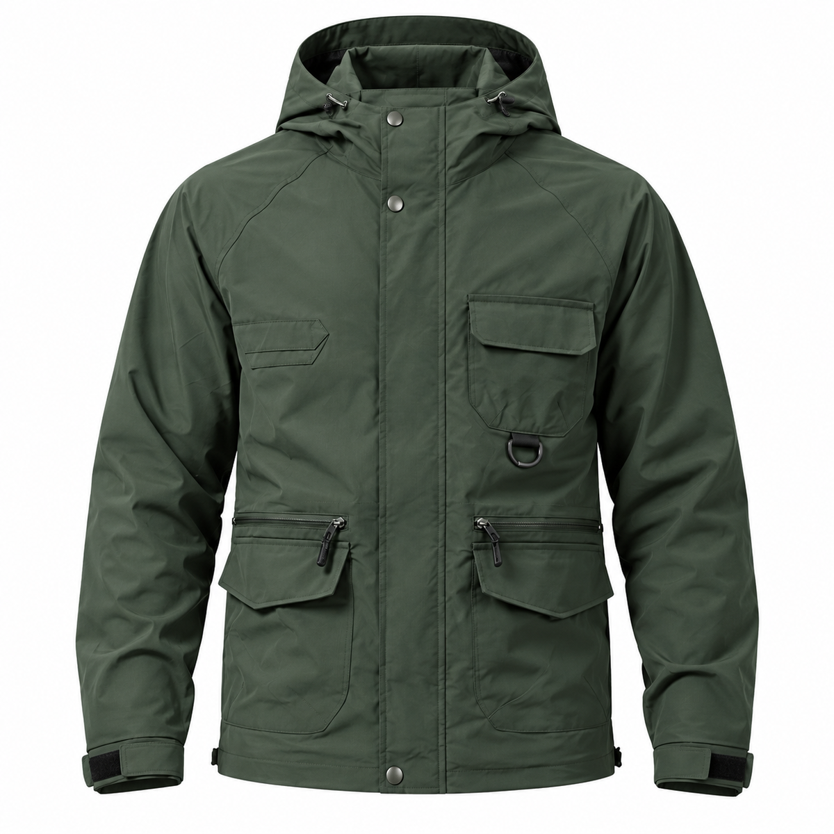 Lightweight Outdoor Windproof Hiking Jacket Forest Green