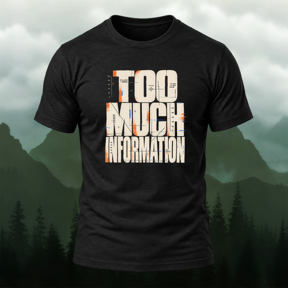 Minimal Information Overload Soft Cotton T-Shirt