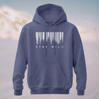 Cotton Made Creative Barcode Print Hoodie