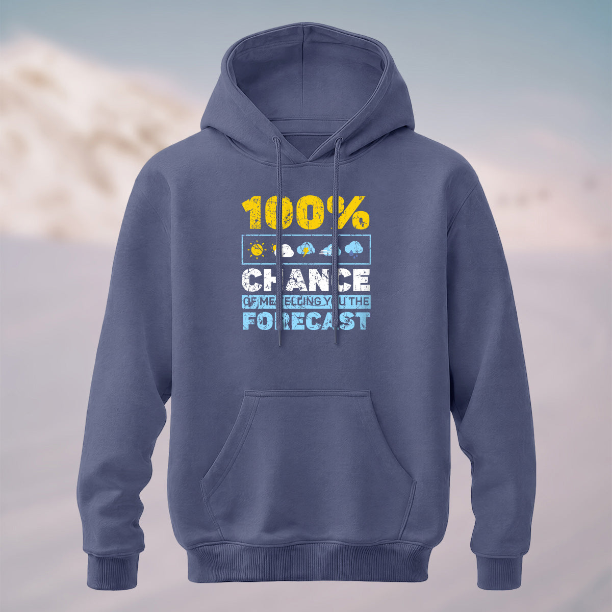 Cotton Made Meteorology Print Hoodie