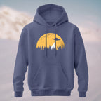 Cotton Made Alien Spaceship Print Hoodie