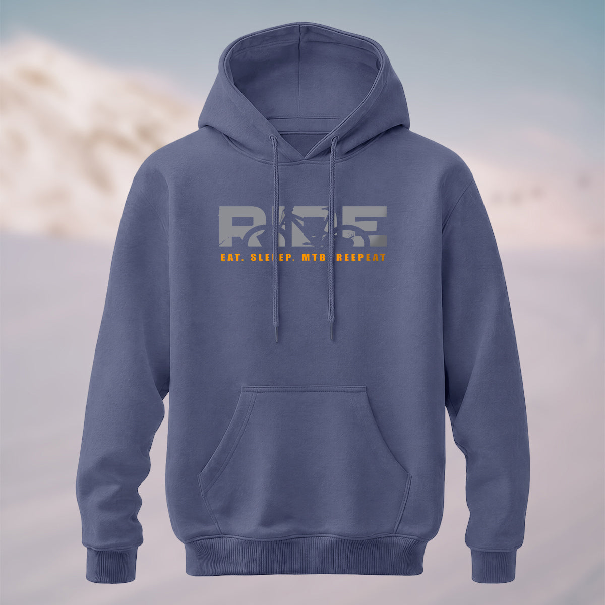 Cotton Made Creative Ride Letter Print Hoodie
