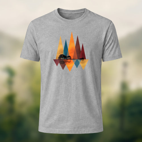 Art Forest Print Casual Cotton T-Shirt
