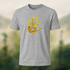 Handprint Print 100% Cotton Casual T-Shirt