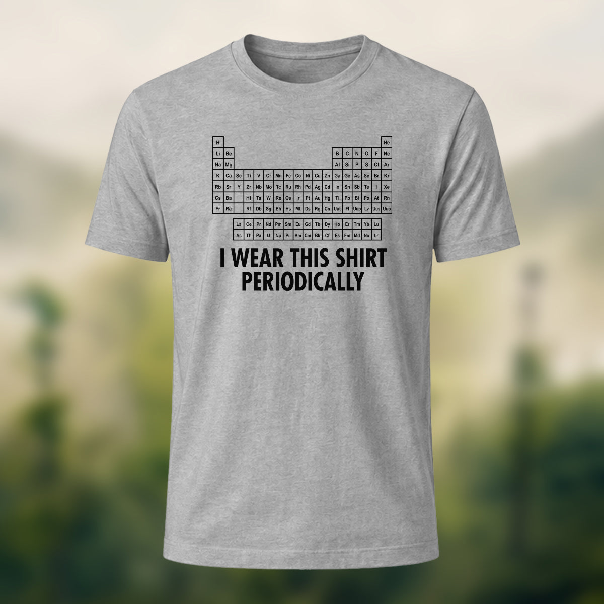 Periodic Table Print Casual Soft Cotton T-Shirt
