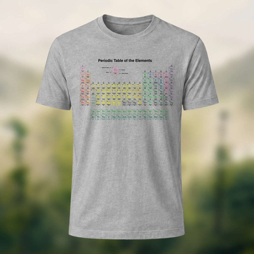 Magic Periodic Table Print Casual Cotton T-Shirt