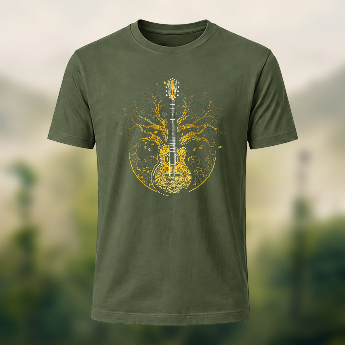 Music of Life Printed Casual Premium Cotton T-Shirt