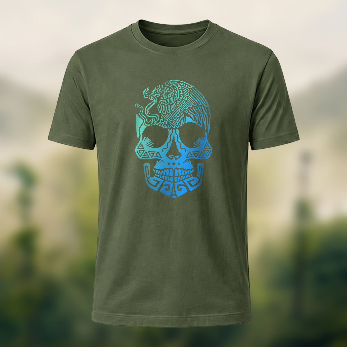 Cool Skull-Print Casual 100% Cotton T-Shirt