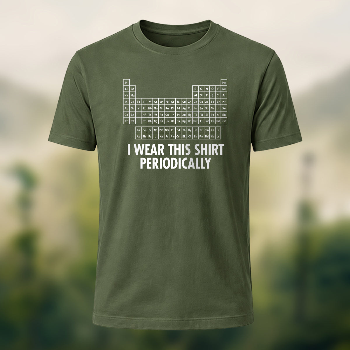 Periodic Table Print Casual Soft Cotton T-Shirt