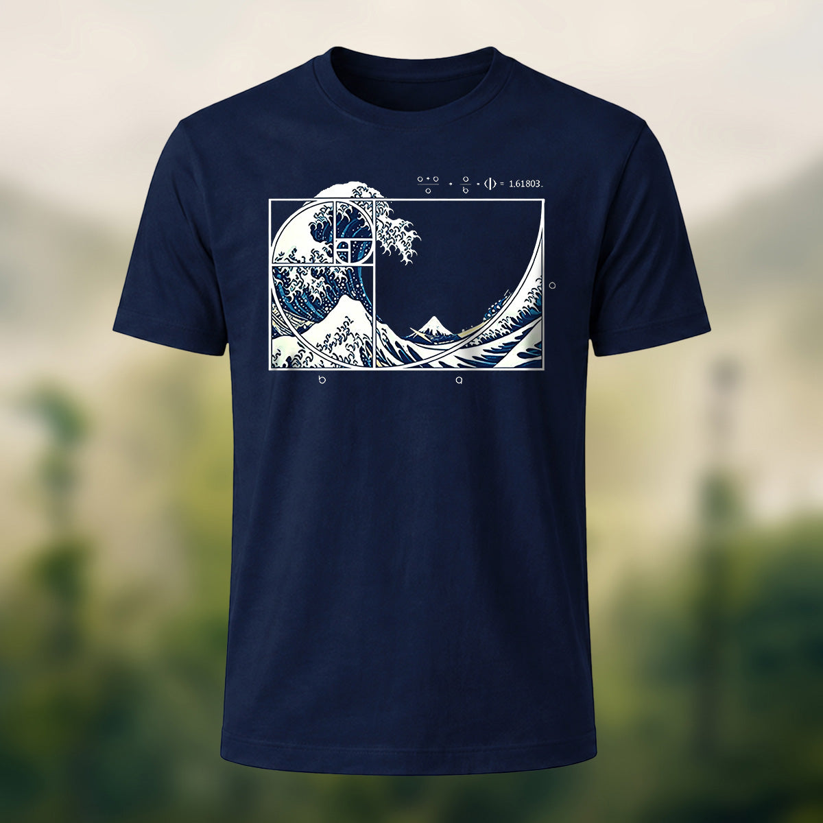 Creative Geometric Illustration Print Casual Cotton Tee