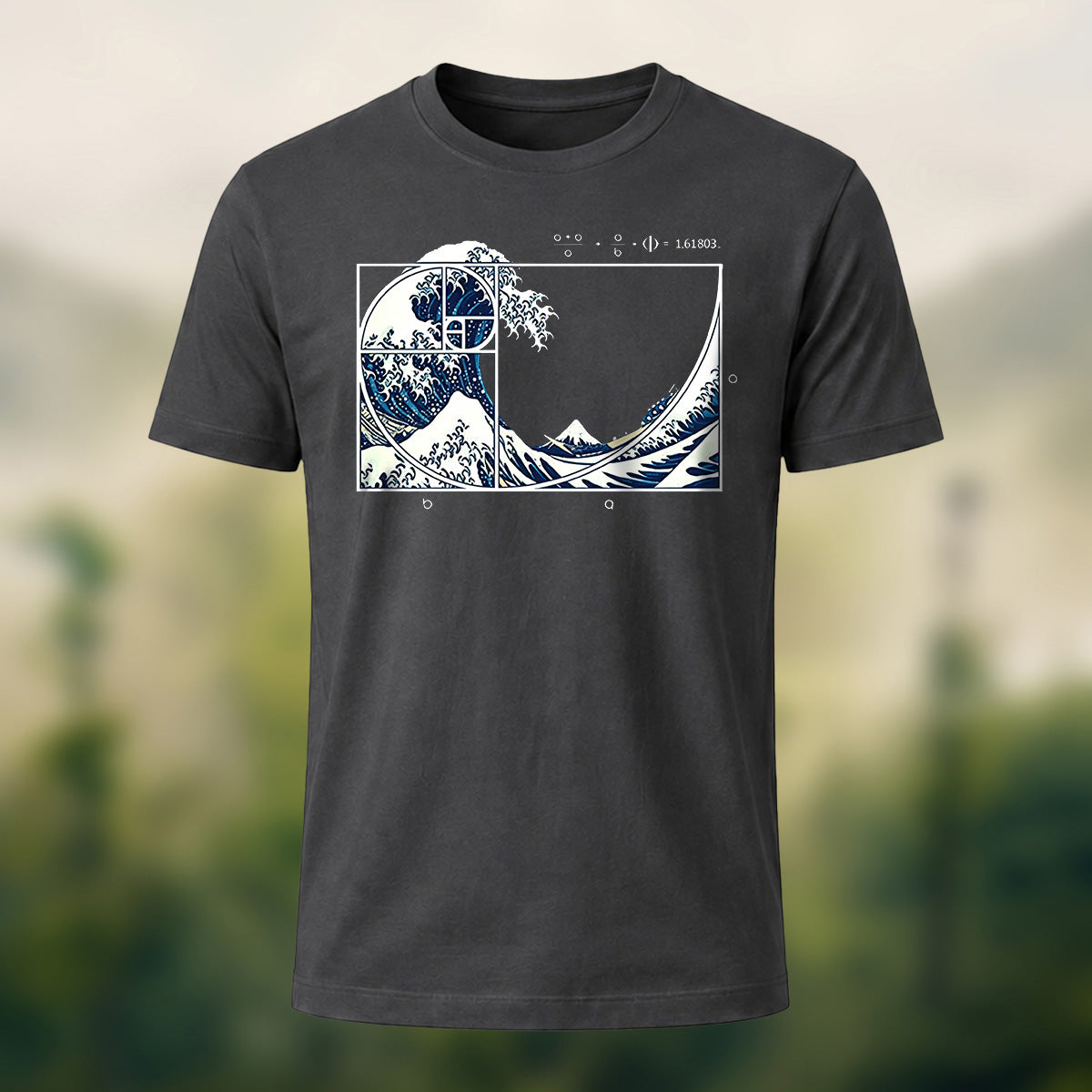 Creative Geometric Illustration Print Casual Cotton Tee