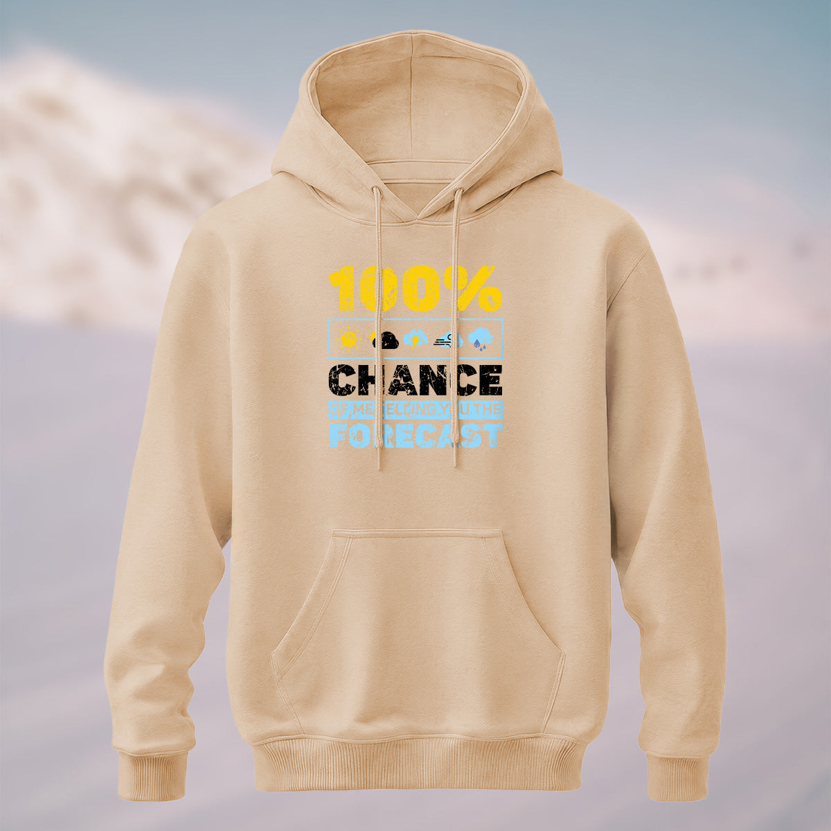 Cotton Made Meteorology Print Hoodie