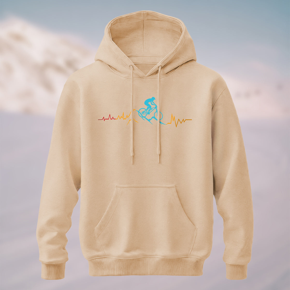 Cotton Made Cycling Heartbeat Hoodie