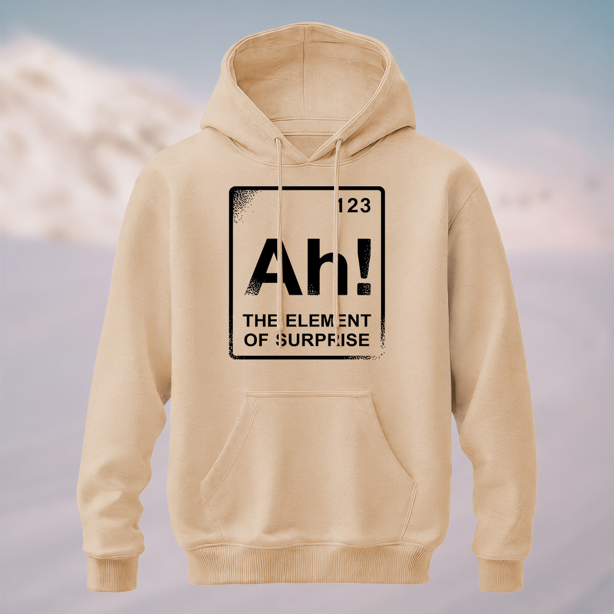 Cotton Made The Element Of Surprise Print Hoodie