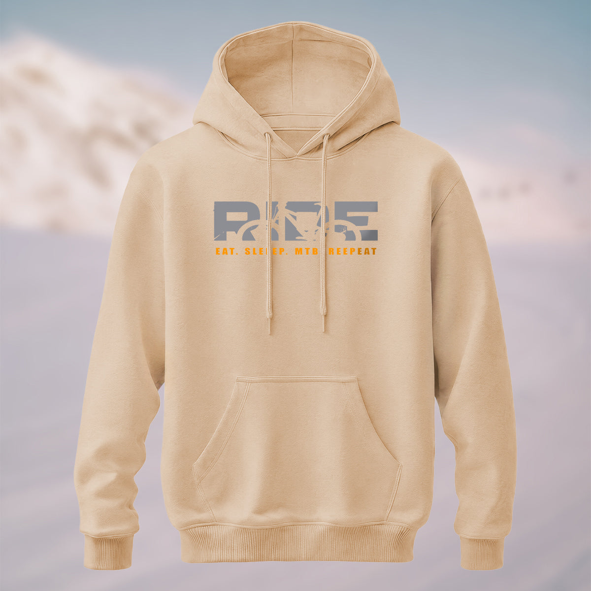 Cotton Made Creative Ride Letter Print Hoodie