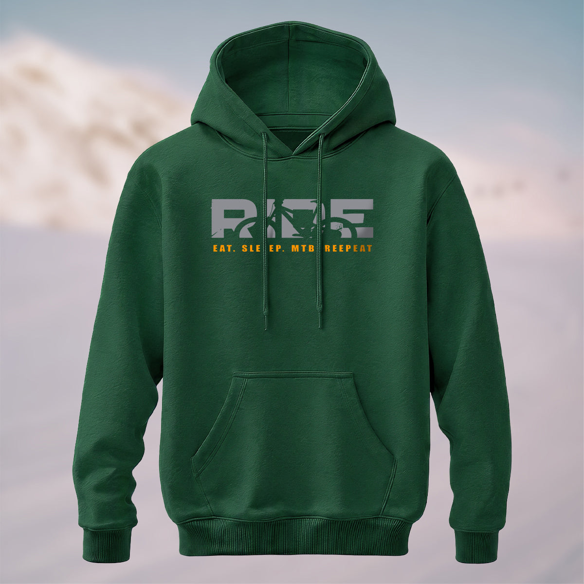 Cotton Made Creative Ride Letter Print Hoodie