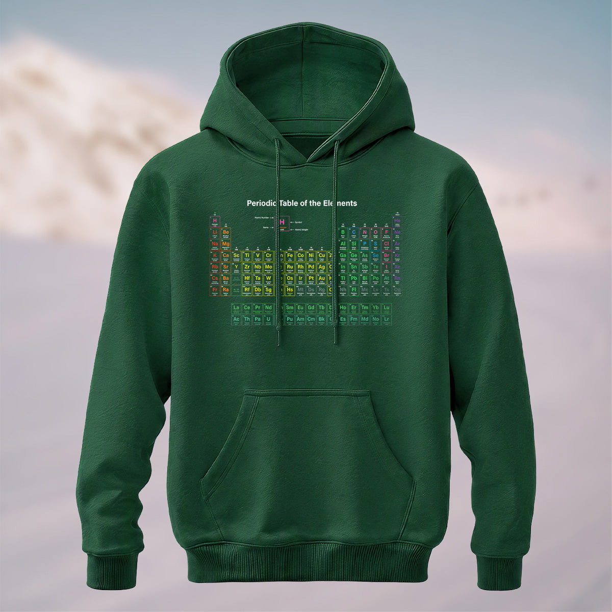 Cotton Made Periodic Table of Elements Hoodie