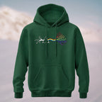 Cotton Made Creative Rainbow Tree Print Hoodie