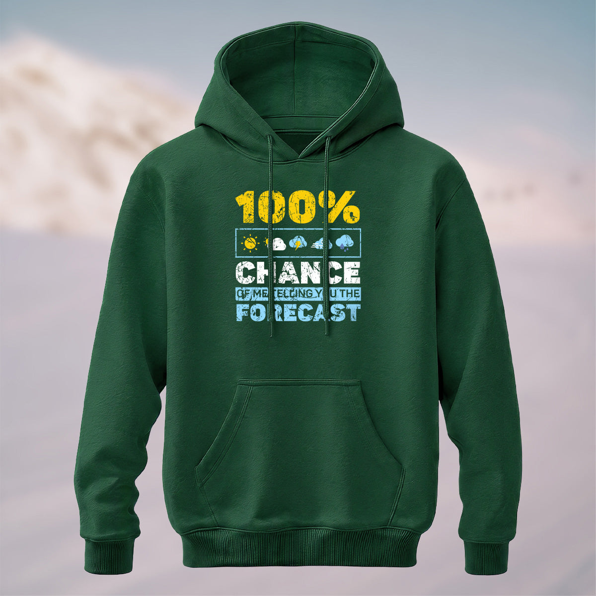 Cotton Made Meteorology Print Hoodie