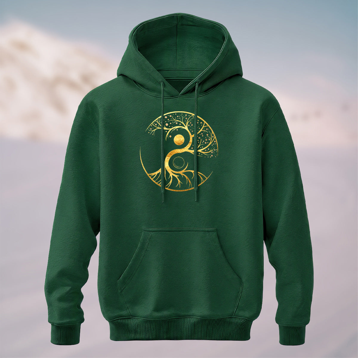 Cotton Made Tree of Life Print Hoodie