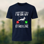 Fishing Obsessed Print Skin-friendly Cotton T-shirt