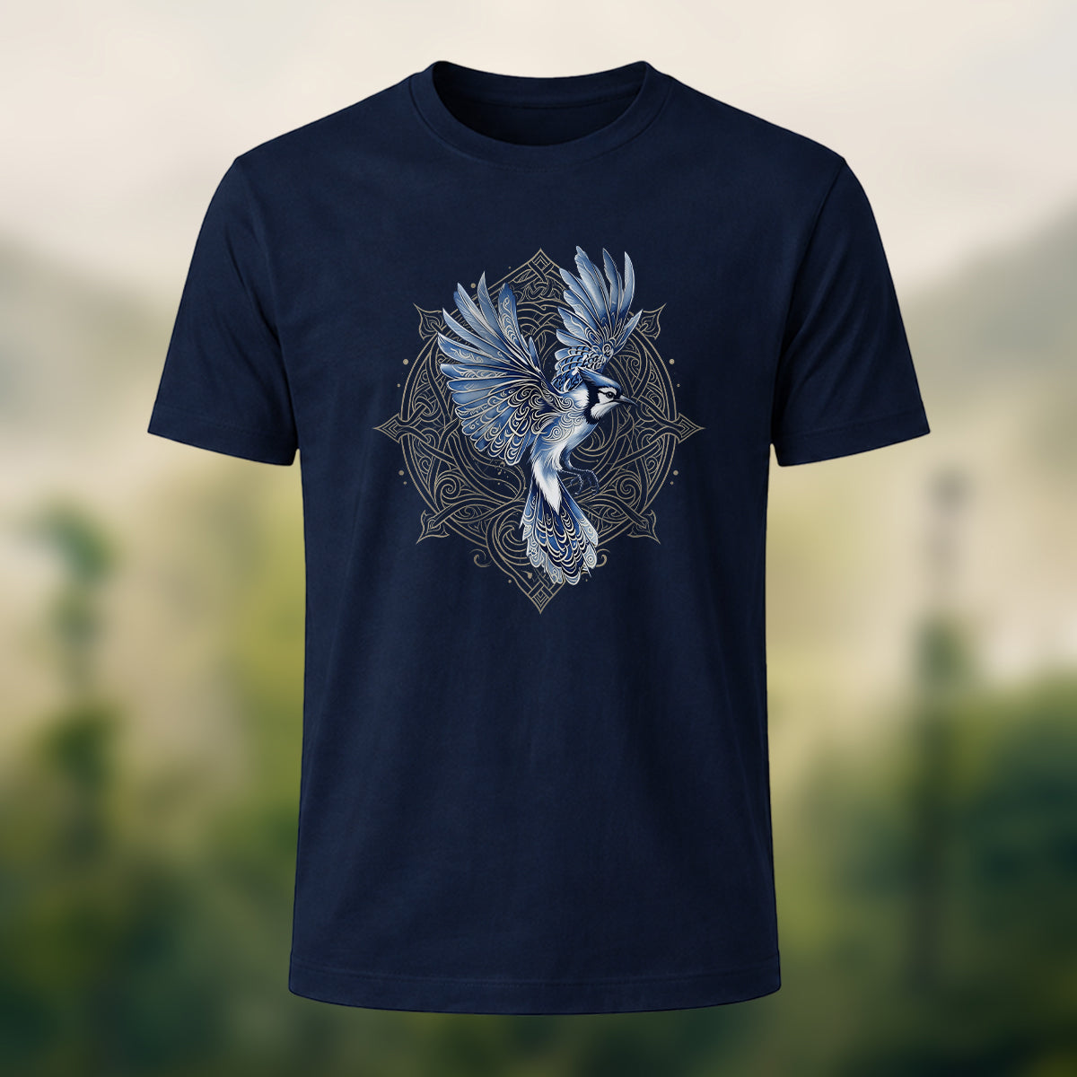 Celtic Totem Print Casual Premium Cotton T-Shirt