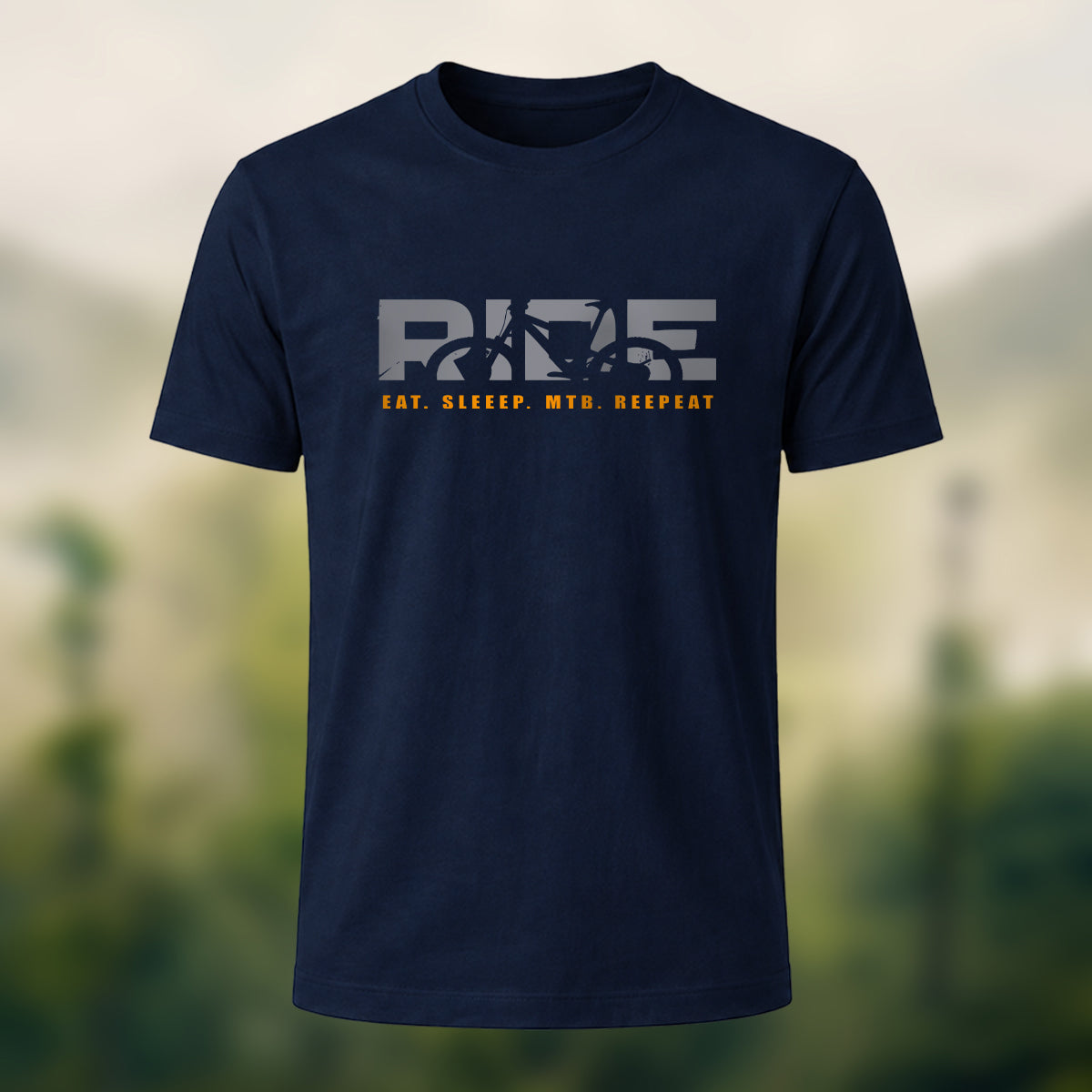RIDE Letter Print 100% Cotton Casual T-Shirt