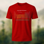 Magic Periodic Table Print Casual Cotton T-Shirt