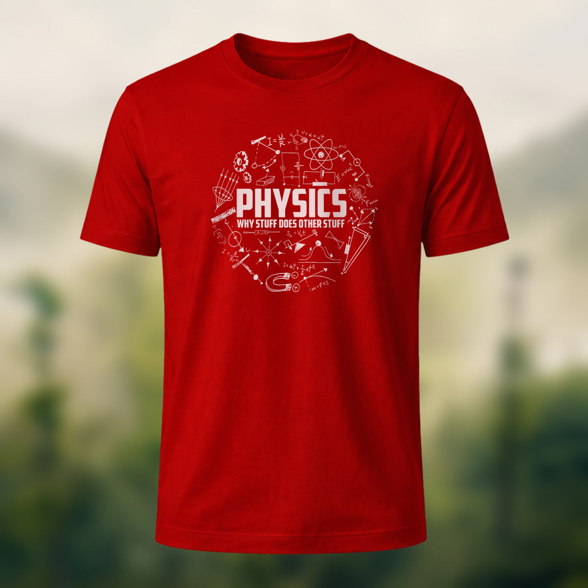 Elements of Physics Print Soft Cotton T-Shirt