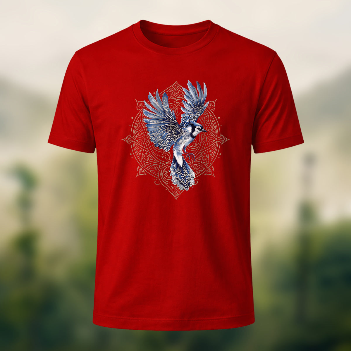 Celtic Totem Print Casual Premium Cotton T-Shirt