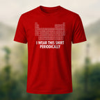 Periodic Table Print Casual Soft Cotton T-Shirt