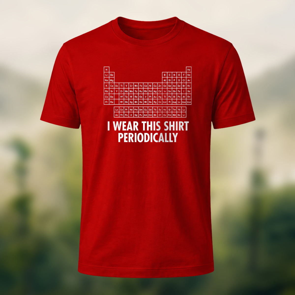 Periodic Table Print Casual Soft Cotton T-Shirt