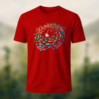 Sardine School Print Soft Cotton T-Shirt